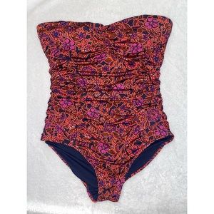 Merona floral strapless swimsuit